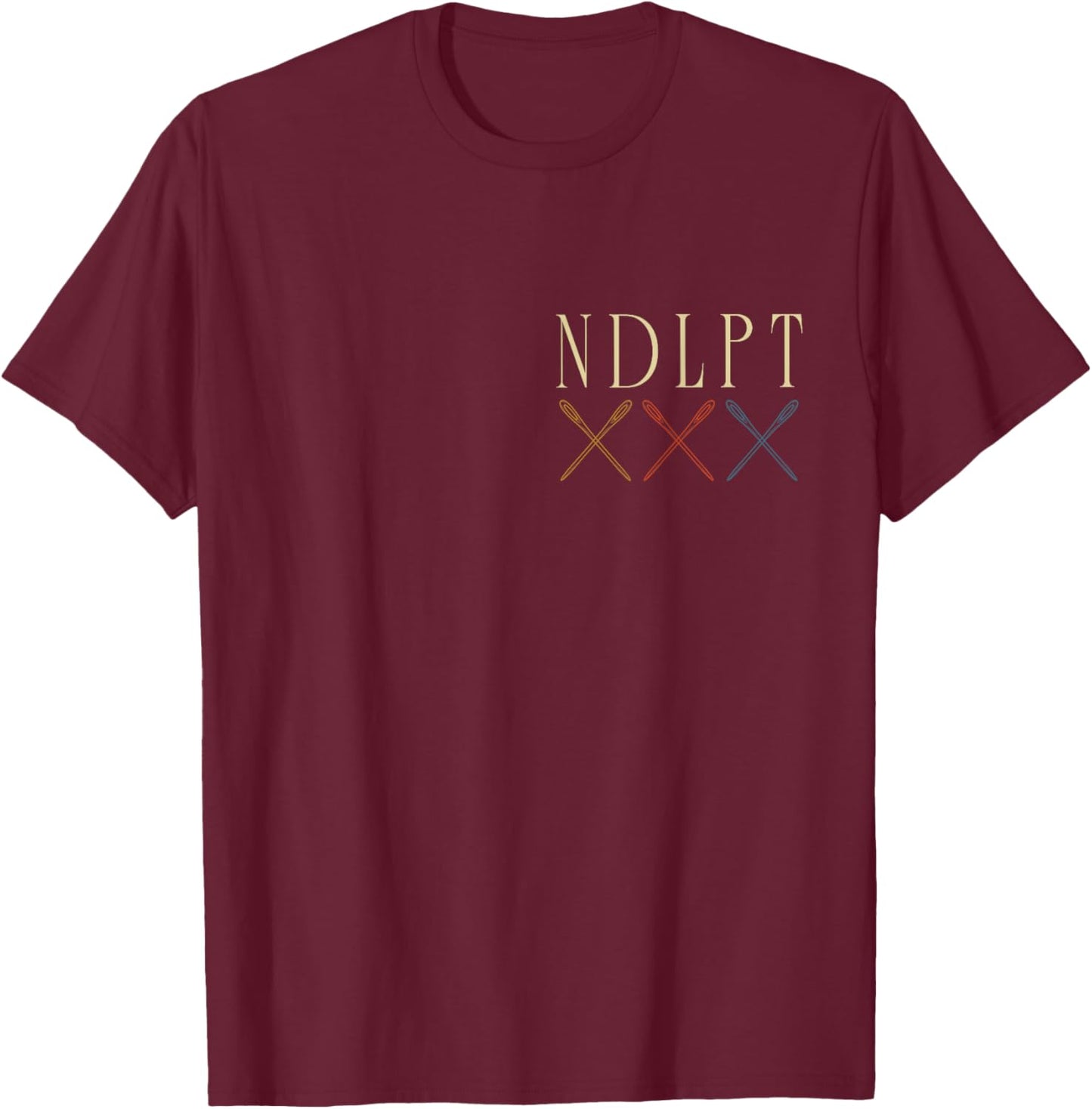 Minimalist NDLPT Stitcher Best Friend Needlepoint Stitching T-Shirt - T-Shirt | Maroon