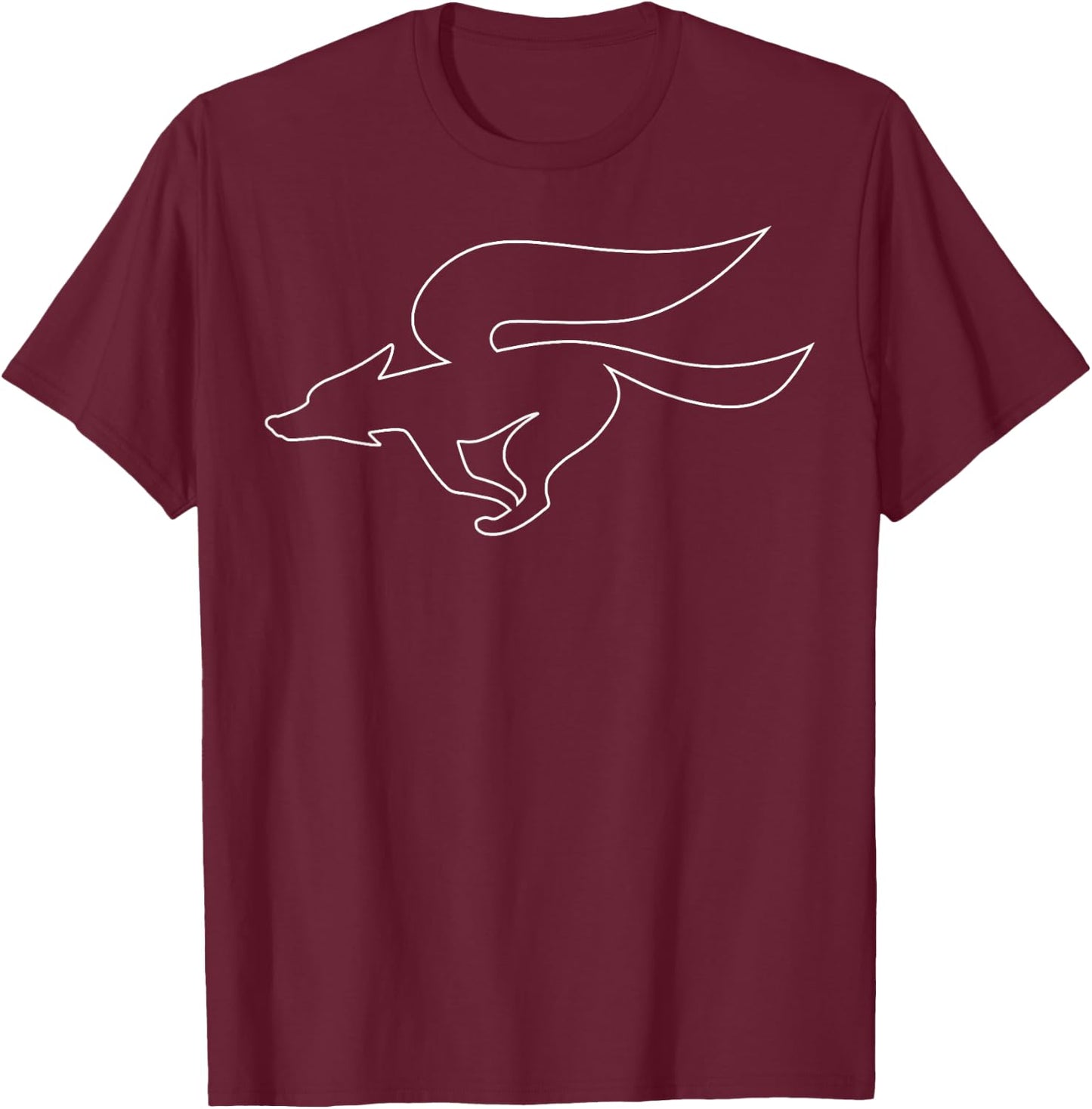 Star Fox Simple Outline Logo Graphic T-Shirt - T-Shirt | Maroon