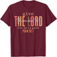 Give Thanks To The Lord For He Is Good Thanksgiving Autumn T-Shirt - T-Shirt | Maroon