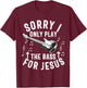 Christian Bass Guitar Player Worship Jesus Bassist Music T-Shirt - T-Shirt | Maroon