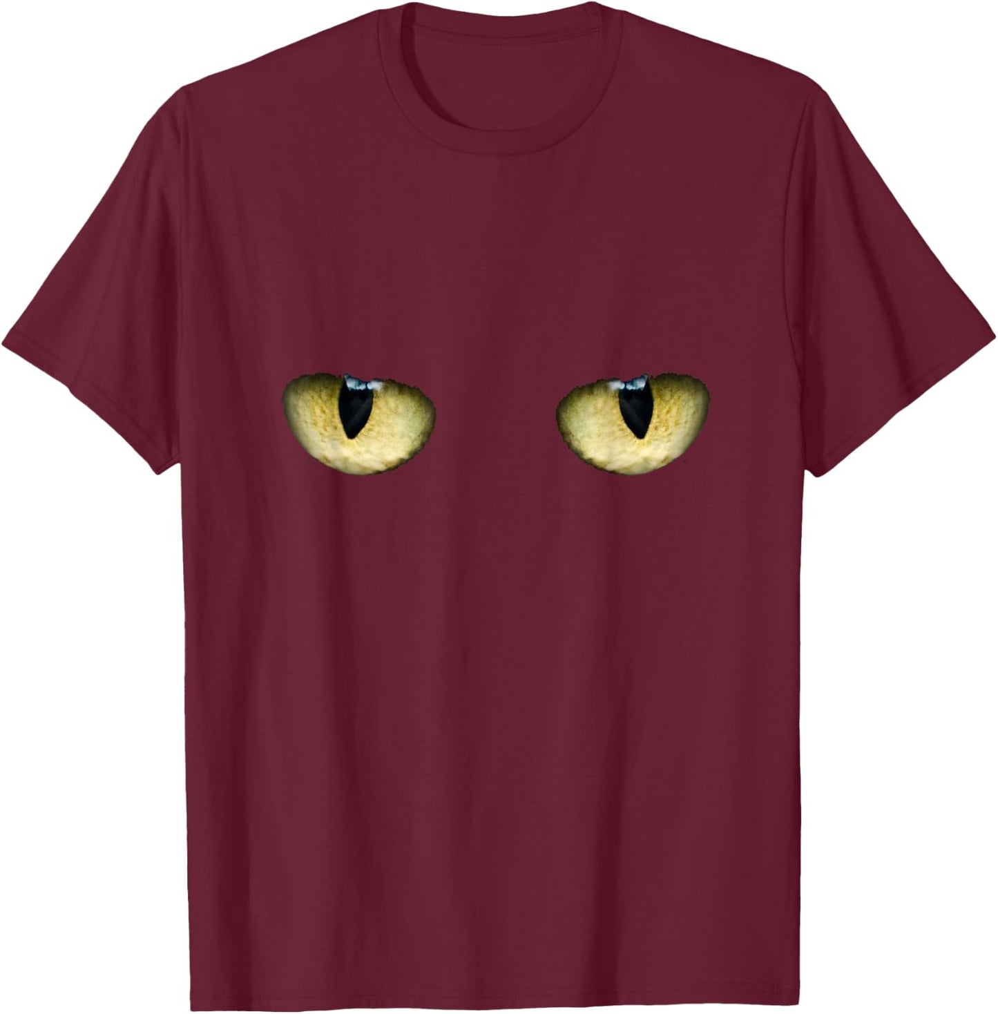 Black Cat Eyes Men Women Kids T-Shirt - T-Shirt | Maroon