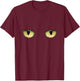 Black Cat Eyes Men Women Kids T-Shirt - T-Shirt | Maroon