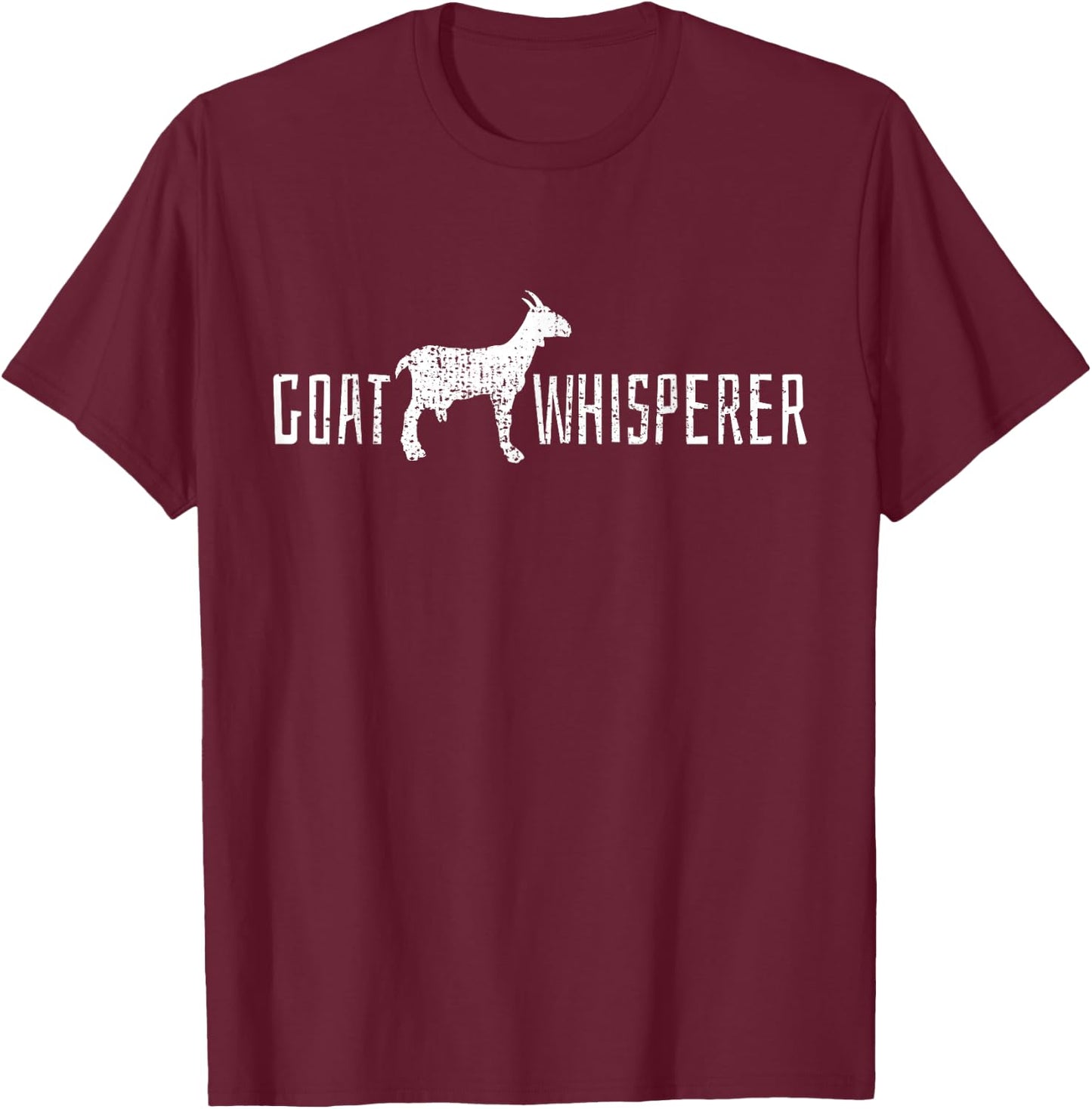 Goat Whisperer Animal Love Gift T-Shirt - T-Shirt | Maroon