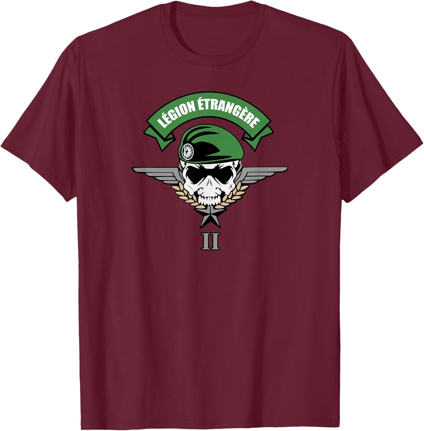Legion Etrangere 2 REP T-Shirt - T-Shirt | Maroon