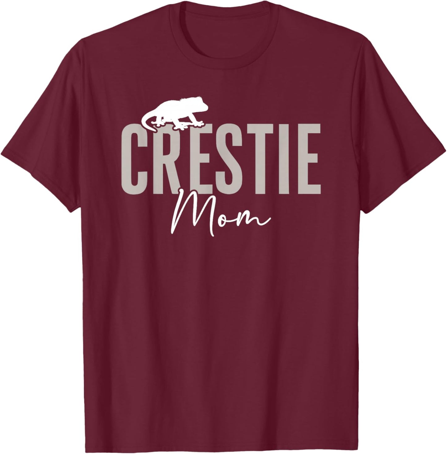 Crestie Mom Boho Crested Gecko Owner Crestie Lover T-Shirt - T-Shirt | Maroon