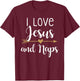 I Love Jesus And Naps T-Shirt - T-Shirt | Maroon