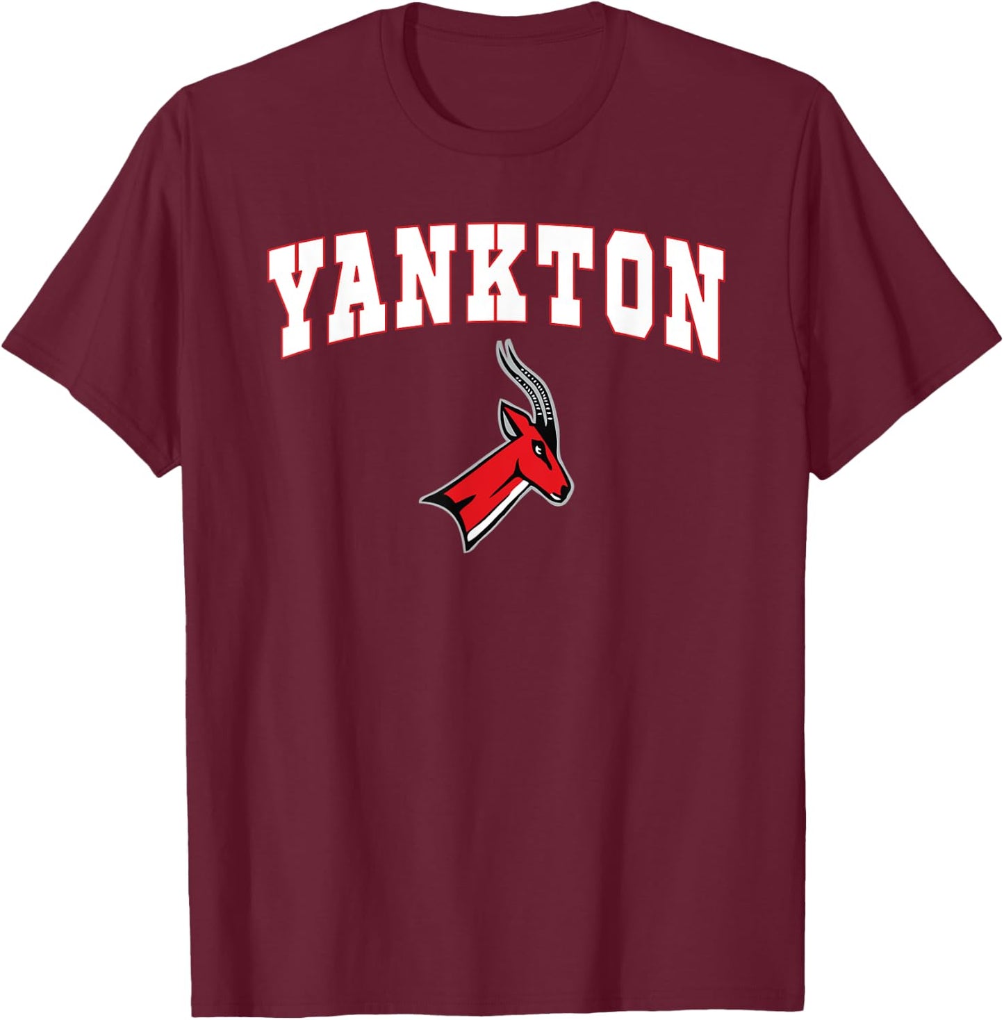 Yankton High School Gazelles C2 T-Shirt - T-Shirt | Maroon