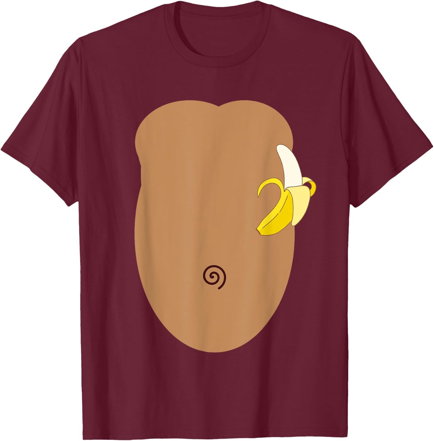 Monkey Halloween Costume T-Shirt - T-Shirt | Maroon