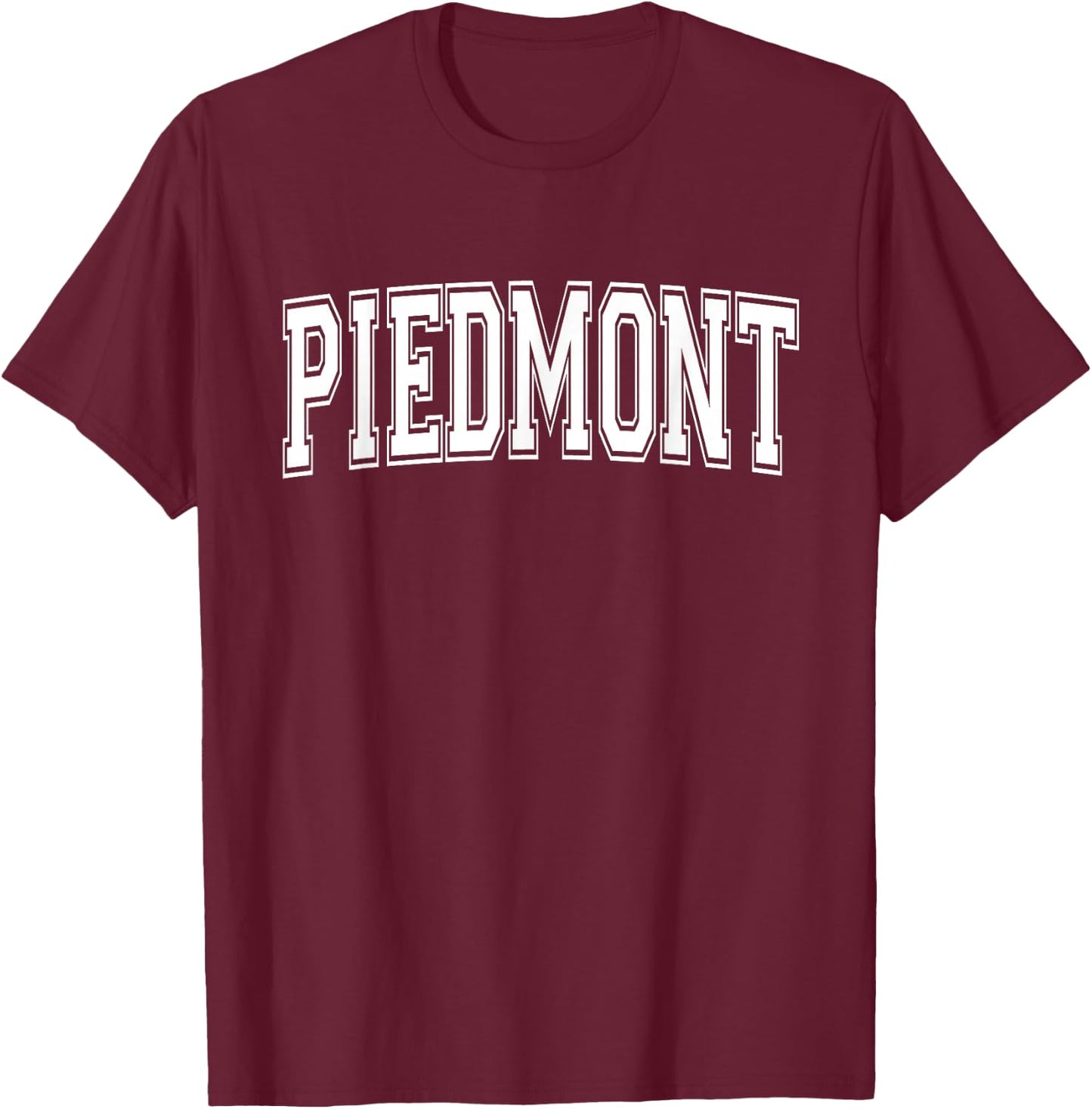 PIEDMONT CA CALIFORNIA USA Vintage Sports Varsity Style T-Shirt - T-Shirt | Maroon