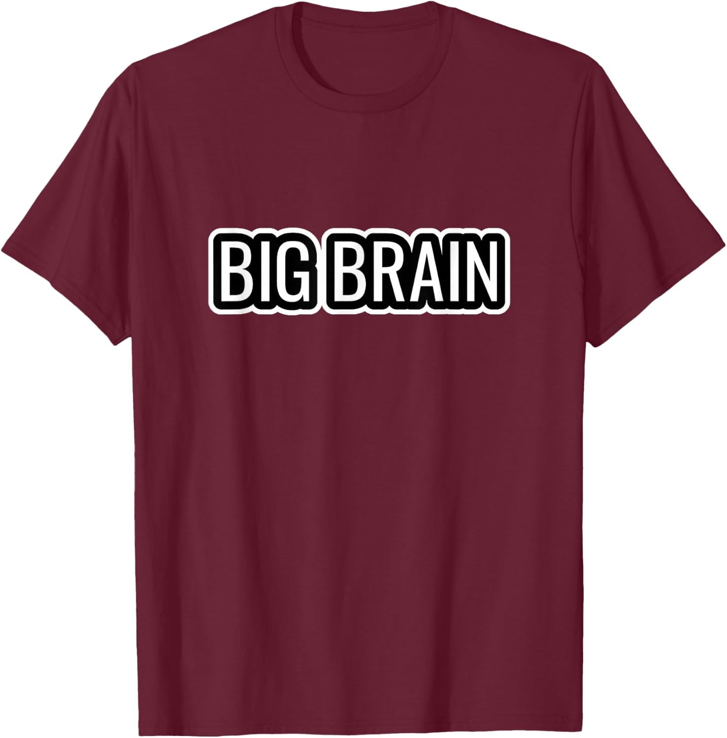 Big Brain T-Shirt - T-Shirt | Maroon