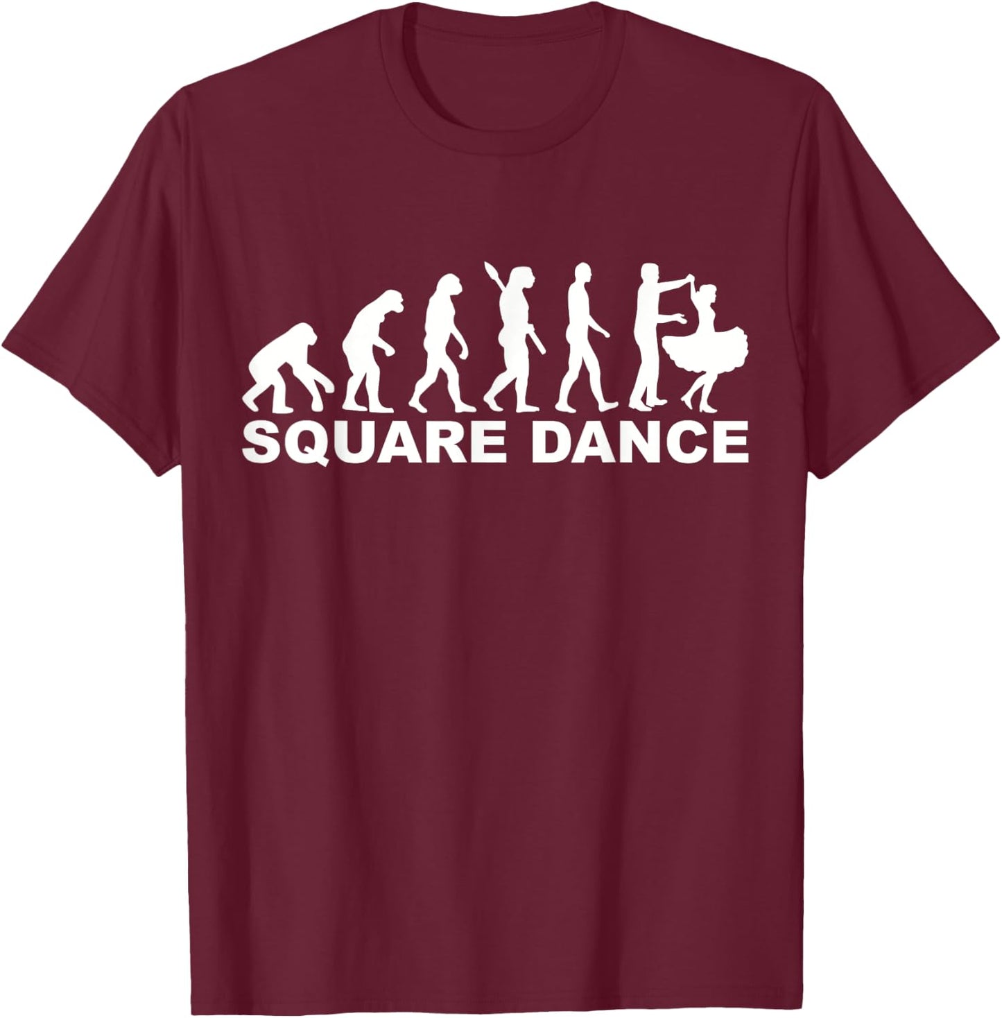 Evolution square dance T-Shirt - T-Shirt | Maroon