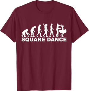Evolution square dance T-Shirt - T-Shirt | Maroon