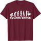Evolution square dance T-Shirt - T-Shirt | Maroon