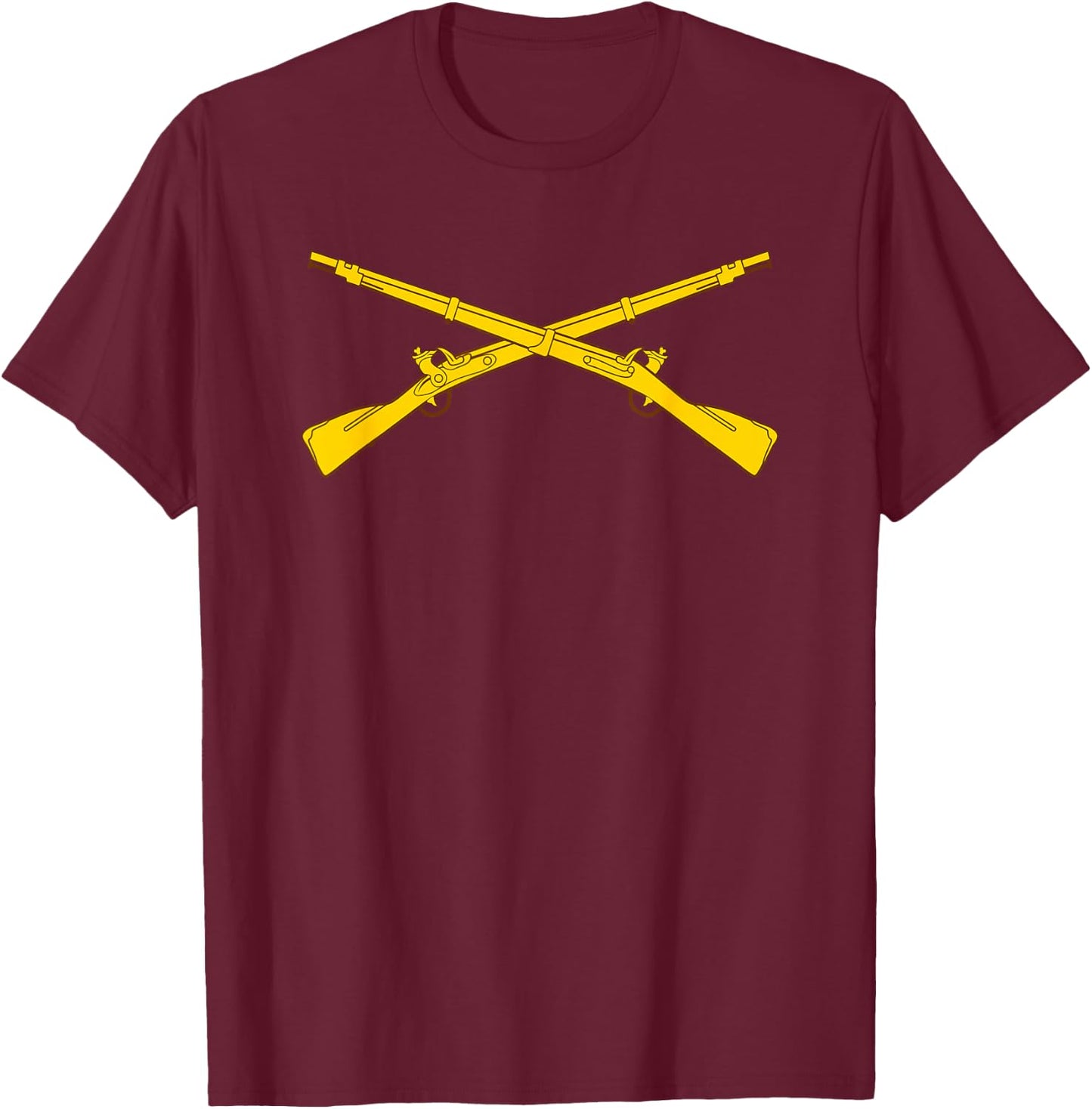 US Army Infantry Branch Crossed Rifles 11 Bravo - 11B T-Shirt - T-Shirt | Maroon
