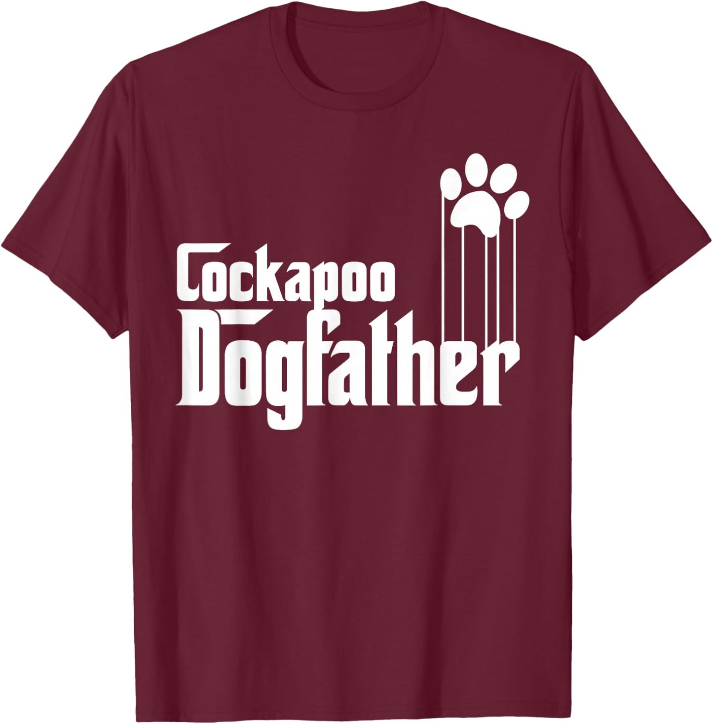 Cockapoo Dog Dad T-Shirt - T-Shirt | Maroon