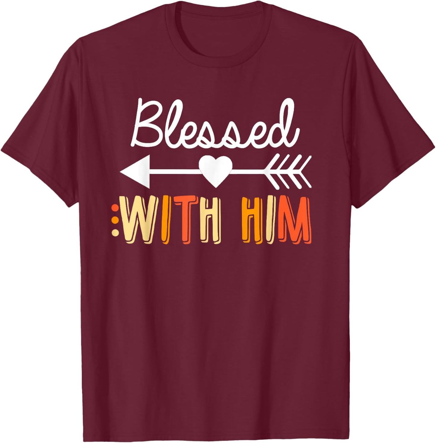 Matching Thanksgiving Couples Pair Funny Outfit T-Shirt - T-Shirt | Maroon