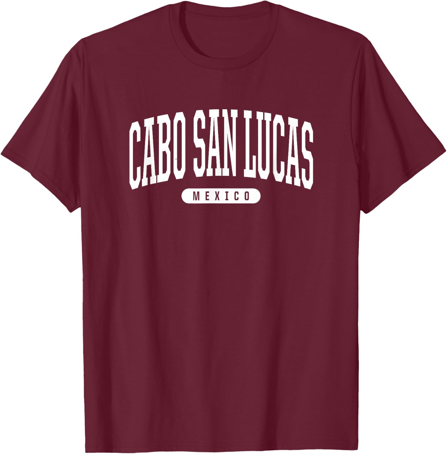 College Style Cabo San Lucas Mexico Souvenir Gift T-Shirt - T-Shirt | Maroon