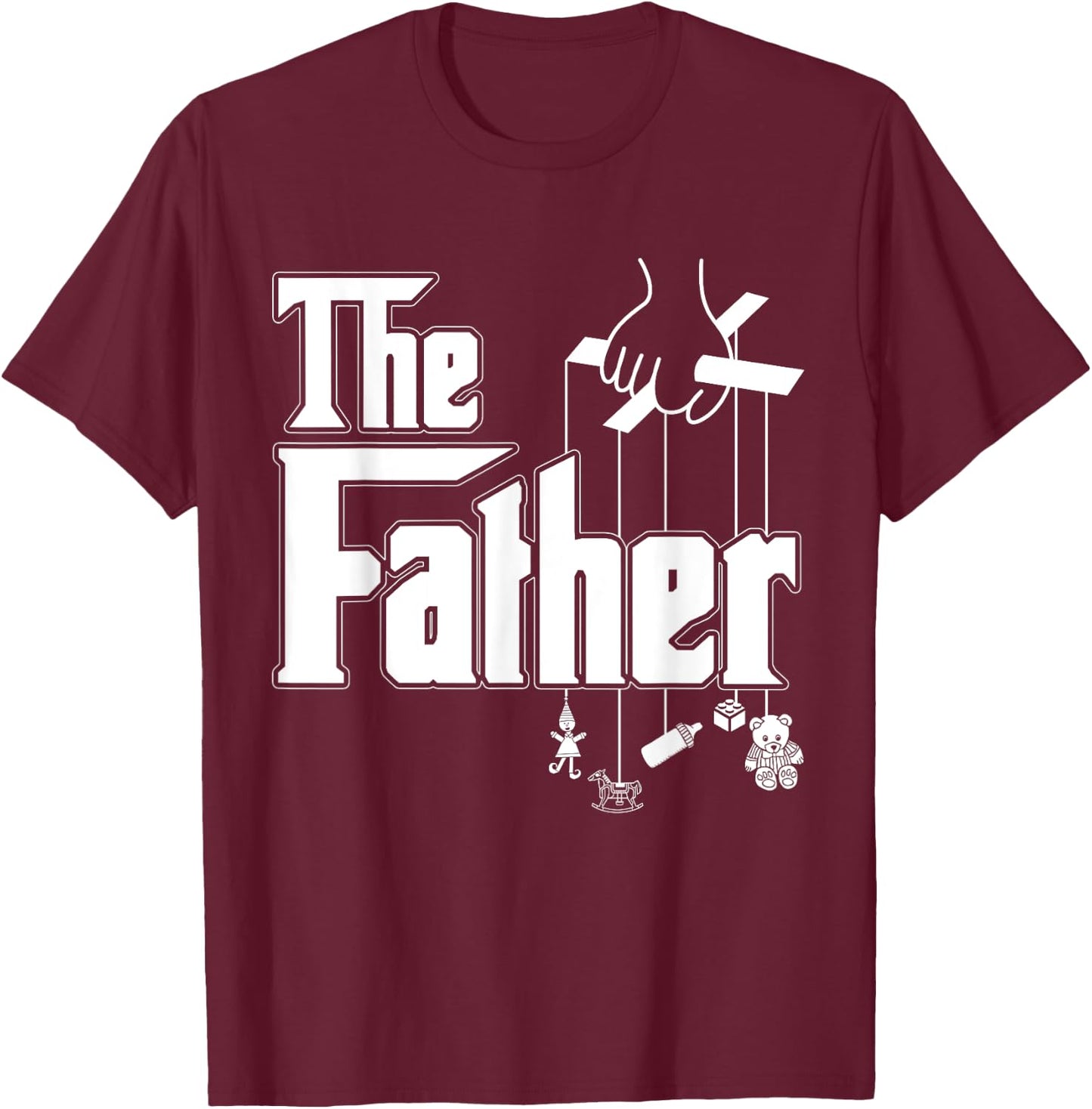 The Father - New Daddy Expecting Baby Gift T-Shirt - T-Shirt | Maroon
