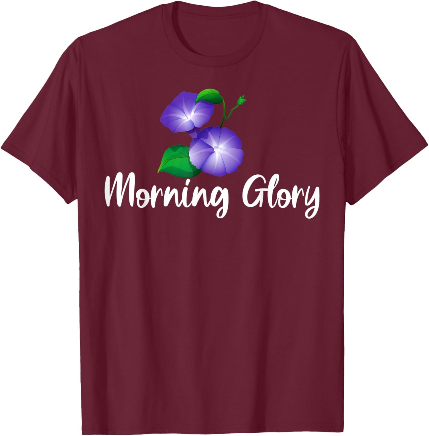 Morning Glory Flower Garden, Gardener Gardening Gift T-Shirt - T-Shirt | Maroon