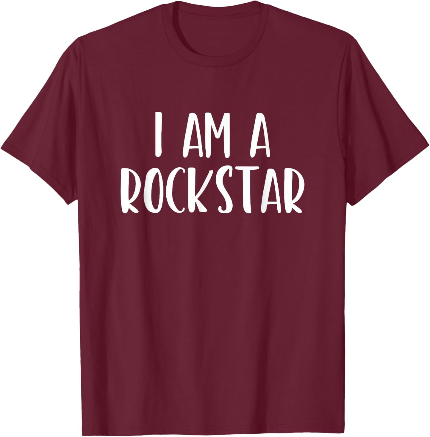 I Am A Rockstar Halloween I'm Costume Easy Funny Rock-Star T-Shirt - T-Shirt | Maroon