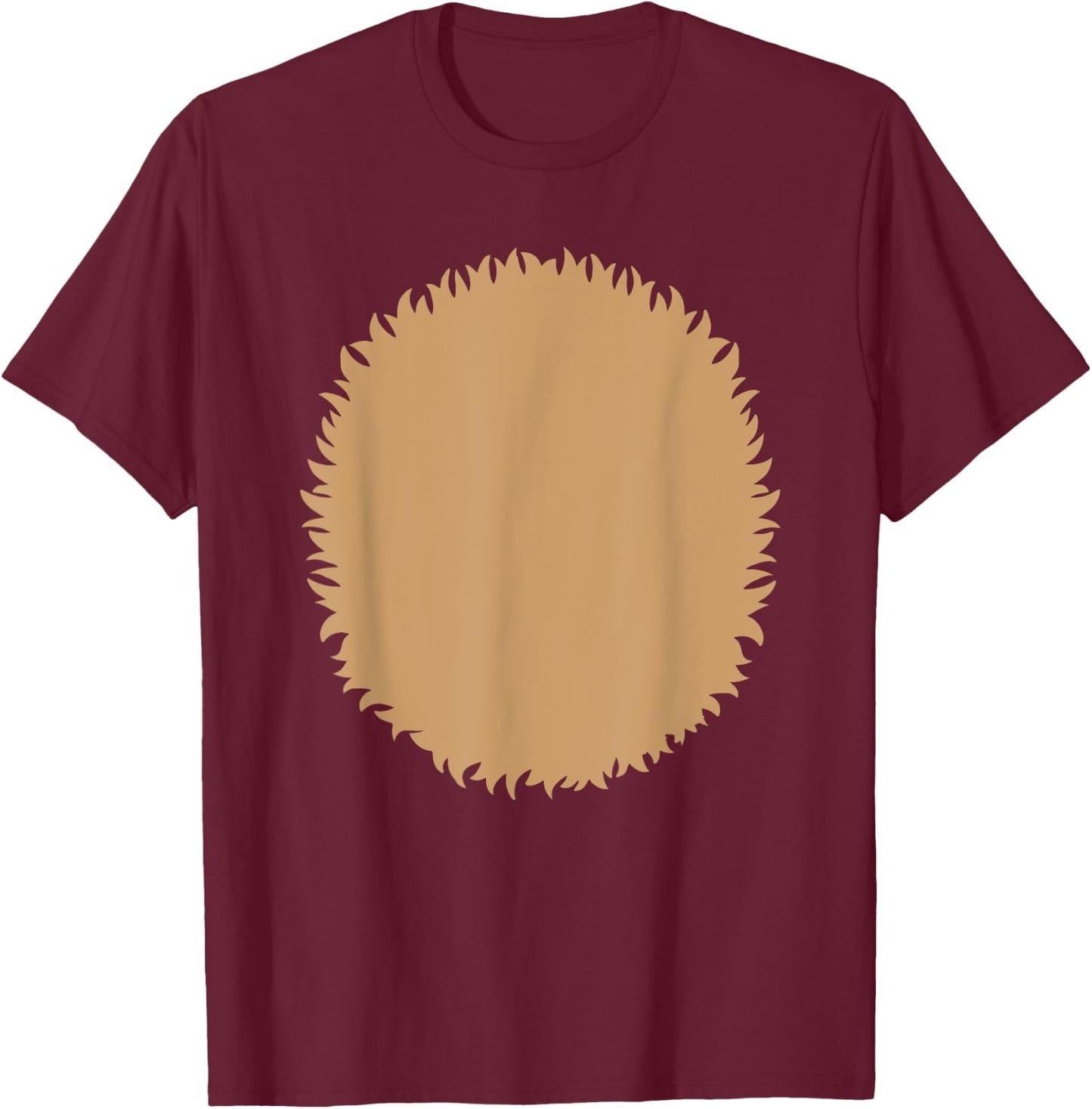 Reindeer Christmas Deer Belly Animal Fur Halloween Costume T-Shirt - T-Shirt | Maroon