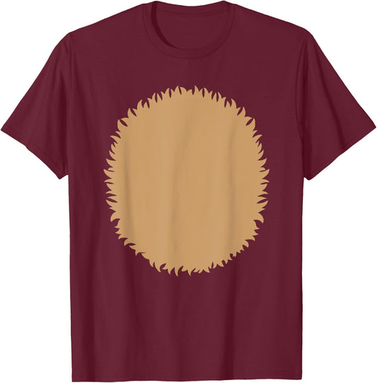 Reindeer Christmas Deer Belly Animal Fur Halloween Costume T-Shirt - T-Shirt | Maroon