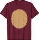 Reindeer Christmas Deer Belly Animal Fur Halloween Costume T-Shirt - T-Shirt | Maroon