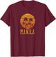 Manila Vintage Retro 70s Throwback Philippines T-Shirt - T-Shirt | Maroon