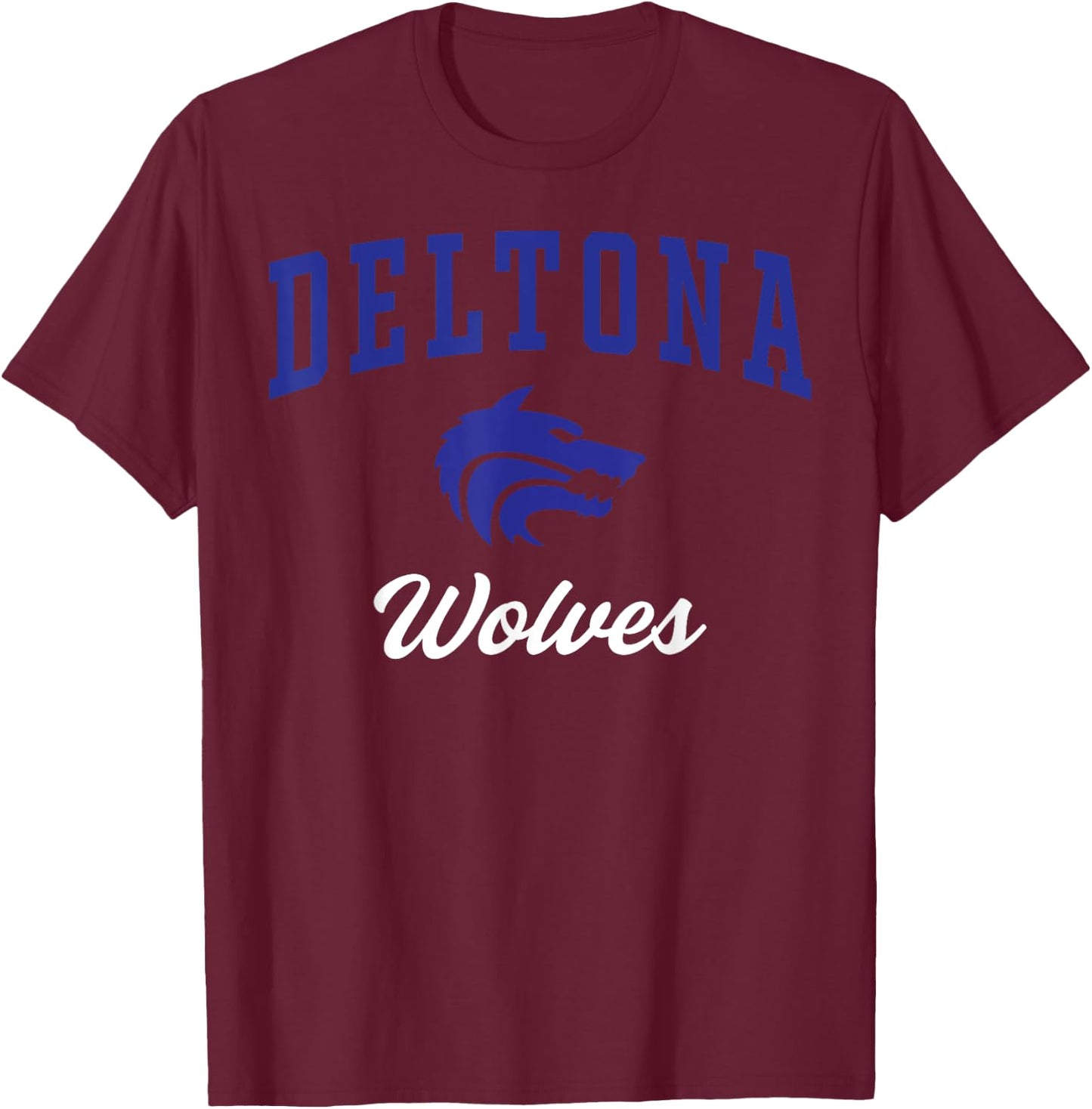 Deltona High School Wolves C3 T-Shirt - T-Shirt | Maroon
