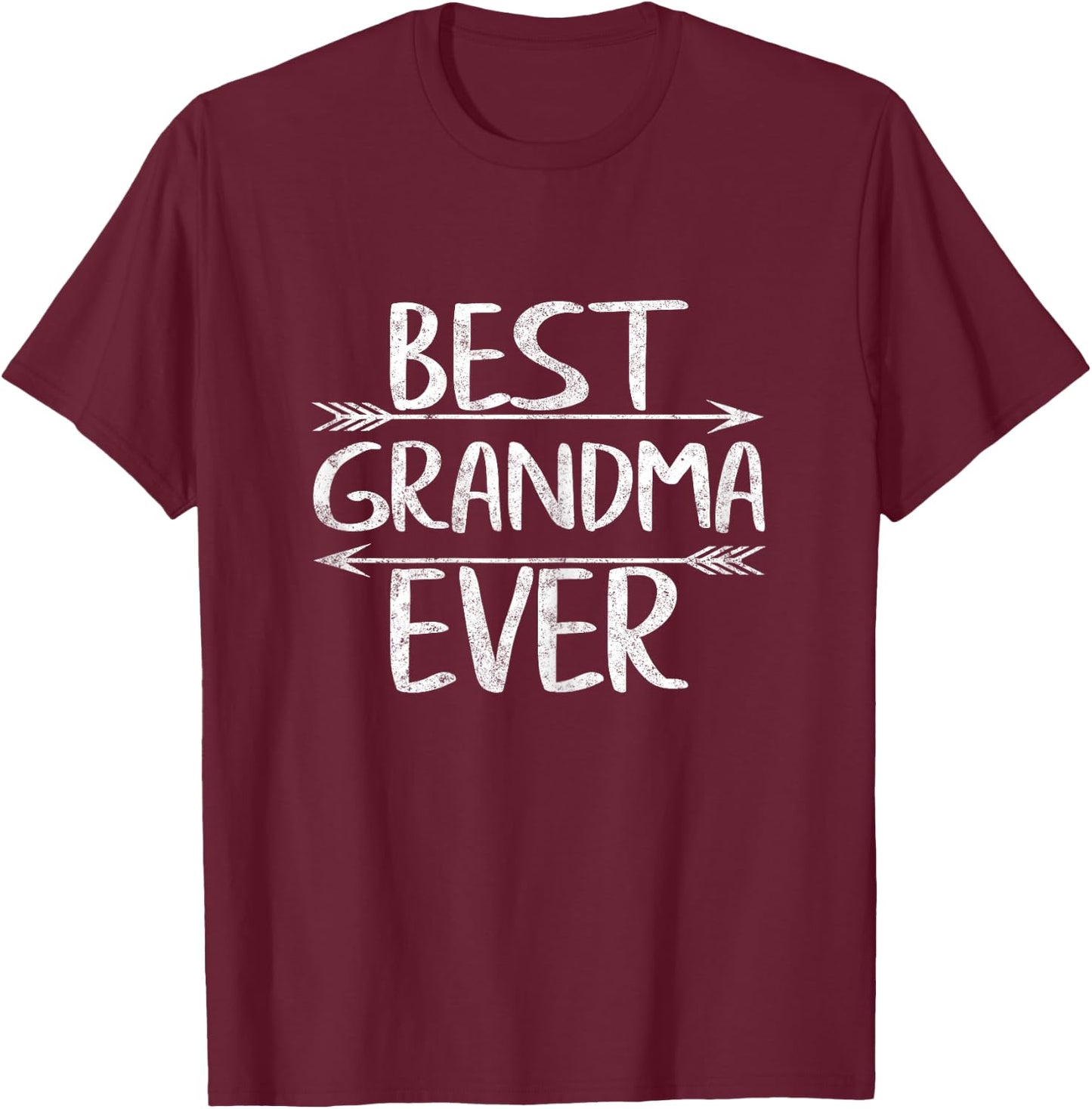 Cute Mother's Day Funny Grammy Gift Best Grandma Ever T-Shirt - T-Shirt | Maroon