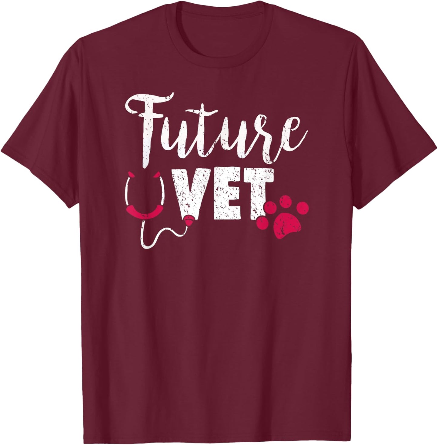Future Vet - Vet Student Gift Vet Outfit Vet School Gift T-Shirt - T-Shirt | Maroon