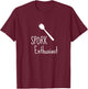 Spork Enthusiast Kitchen Women's Men's Funny T-Shirt - T-Shirt | Maroon