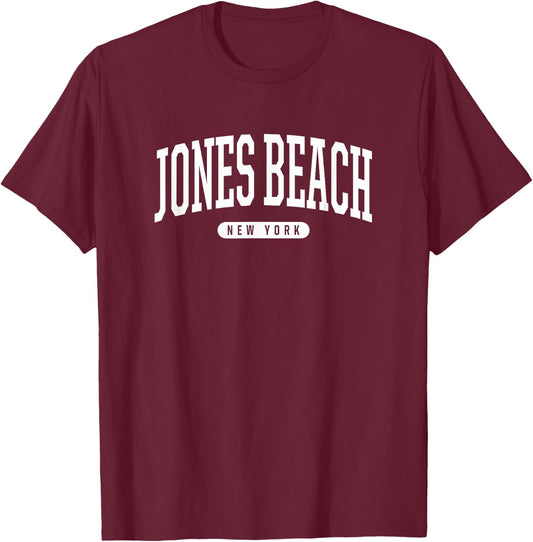 Jones Beach New York T Shirt Jones Beach Gifts NY T-Shirt - T-Shirt | Maroon