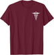 Healthcare Caduceus Physician Assistant PA Symbol T-Shirt - T-Shirt | Maroon