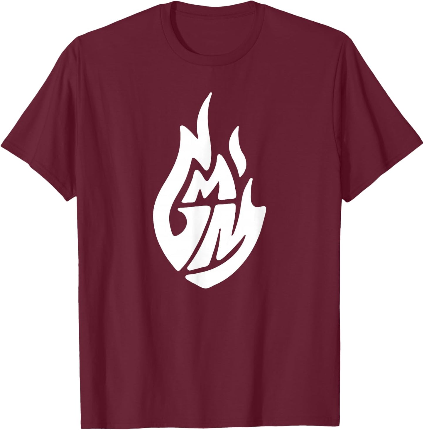 Good Mythical Morning White Logo Small T-Shirt - T-Shirt | Maroon