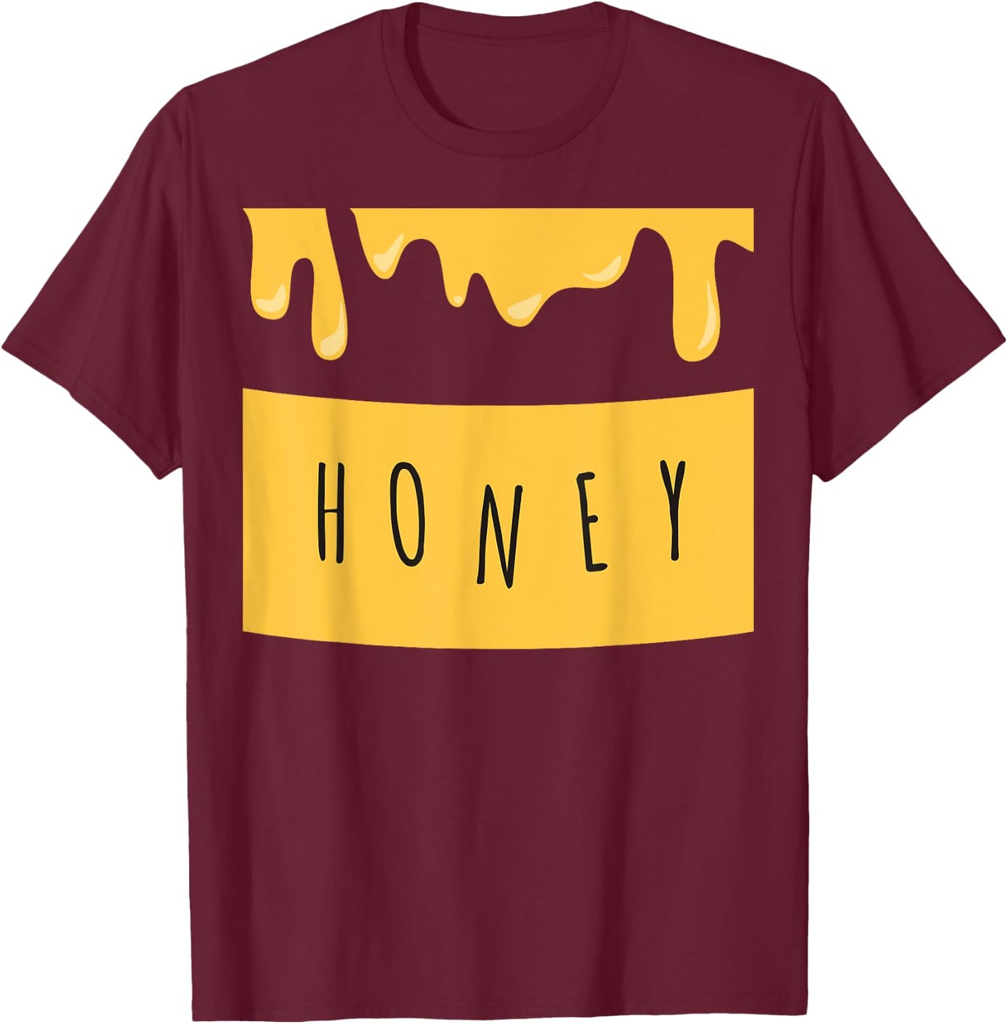 Honeypot Jar of Honey Costume for Halloween T-Shirt - T-Shirt | Maroon