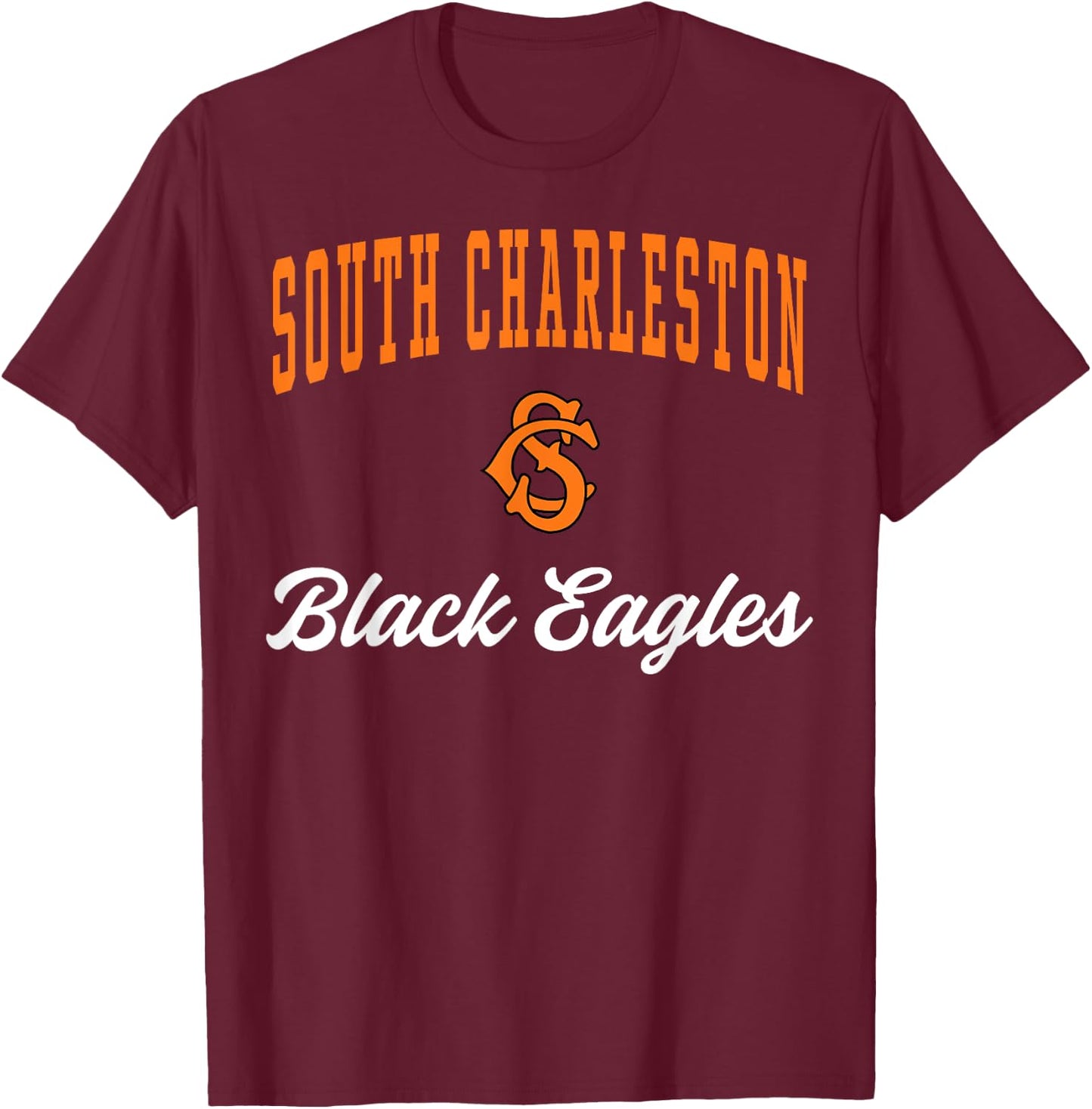 South Charleston High School Black Eagles C3 T-Shirt - T-Shirt | Maroon