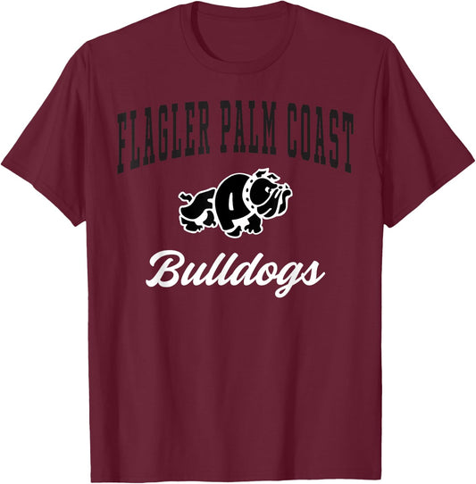 Flagler Palm Coast High School Bulldogs C3 T-Shirt - T-Shirt | Maroon