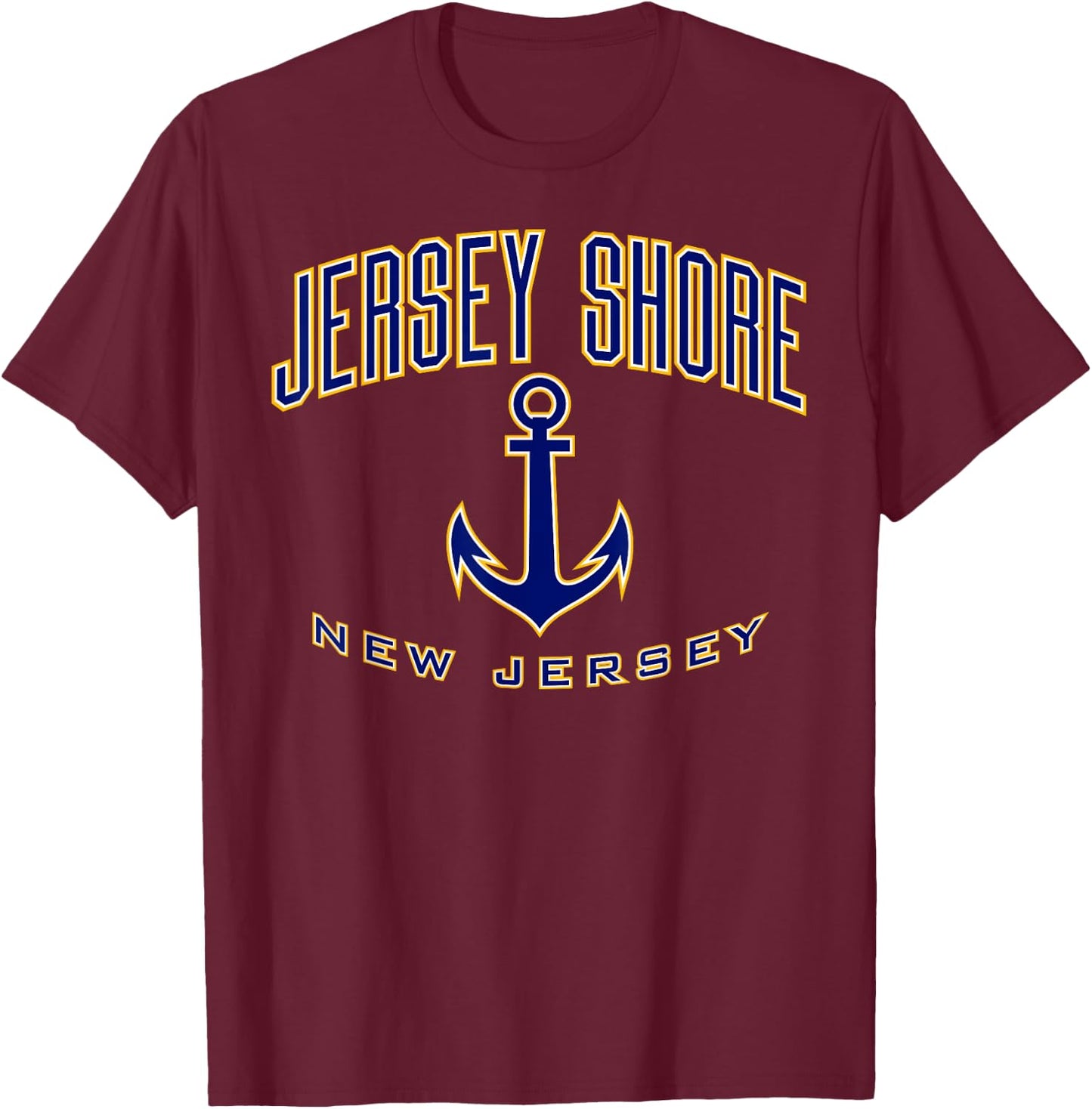 Jersey Shore NJ Shirt , Men, Girls & Boys T-Shirt - T-Shirt | Maroon