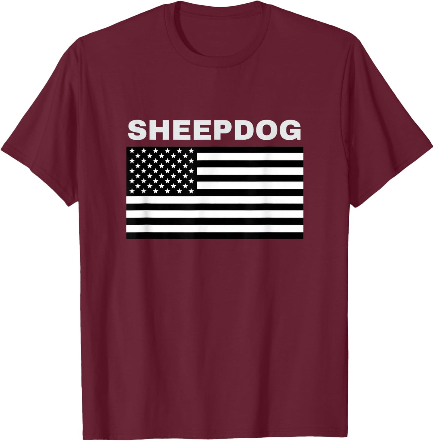 American Sheepdog T-Shirt - T-Shirt | Maroon