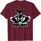 Pup Out! Puppy Human Puppy Play T-Shirt - T-Shirt | Maroon