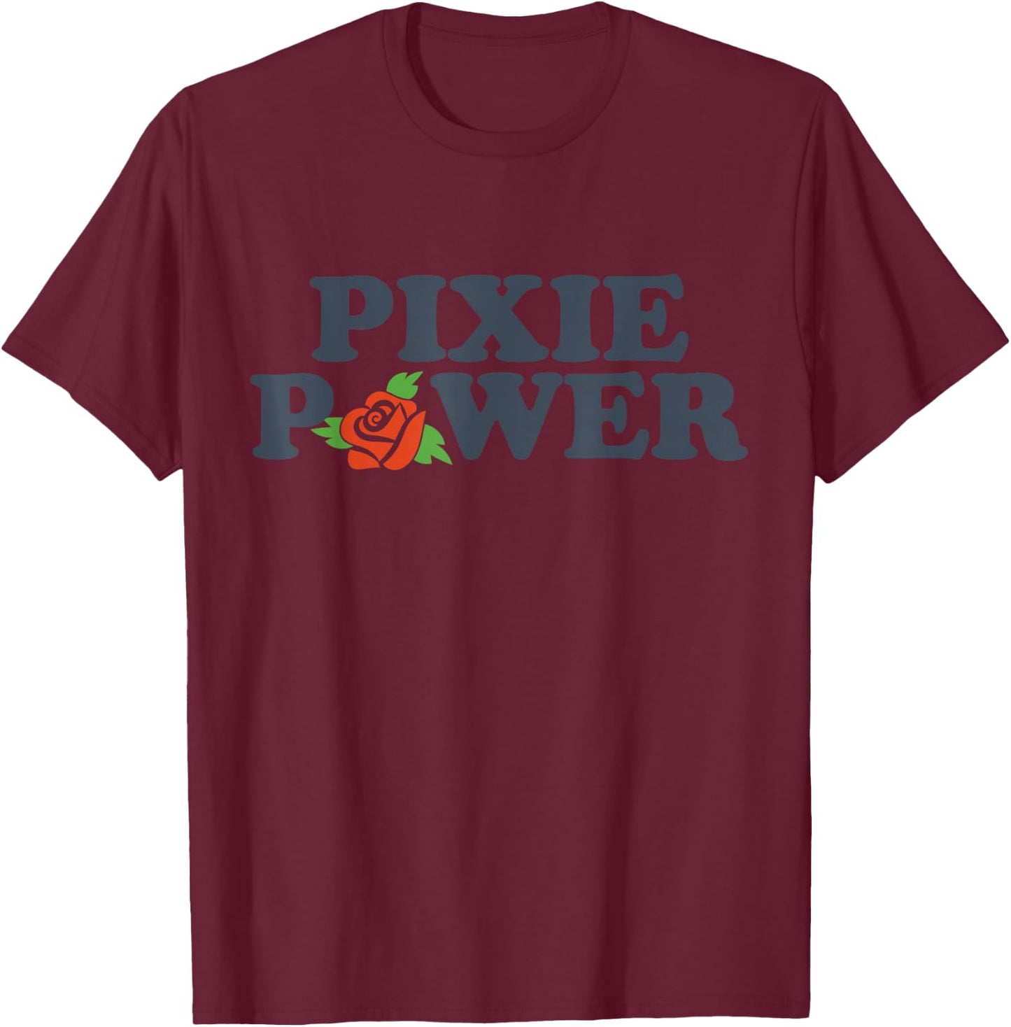 Pixie Power | Pixie Cut | Pixie Haircut T-Shirt - T-Shirt | Maroon