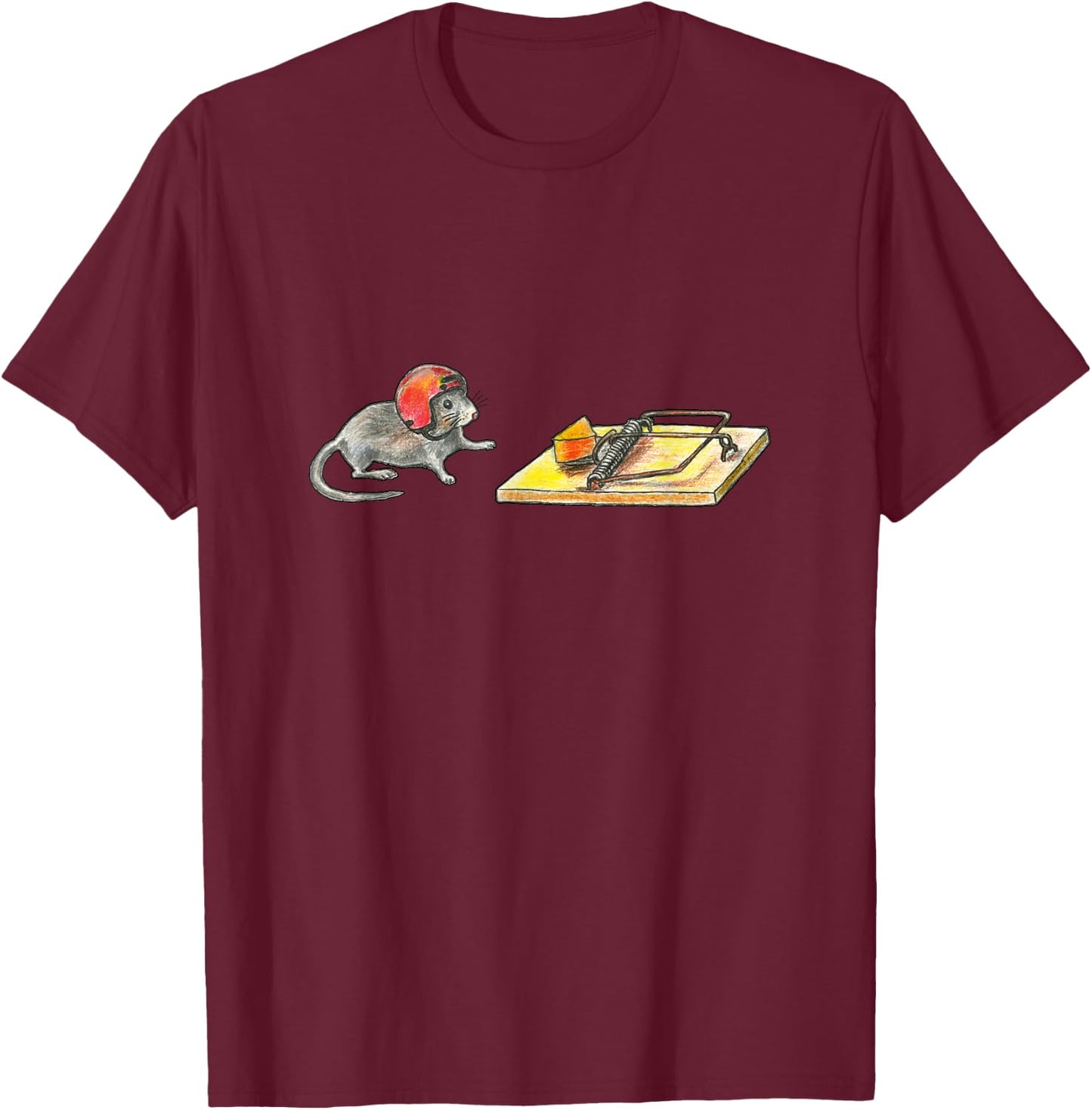 Racing Mouse Trap | Risk Carrier T-Shirt - T-Shirt | Maroon