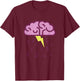 Funny Visual Pun Shirt Brainstorm T-Shirt - T-Shirt | Maroon