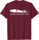 Long Island NY T Shirt Souvenir Gift Shirt T-Shirt - T-Shirt | Maroon