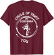Circle Of Trust My Doberman And You T-Shirt - T-Shirt | Maroon