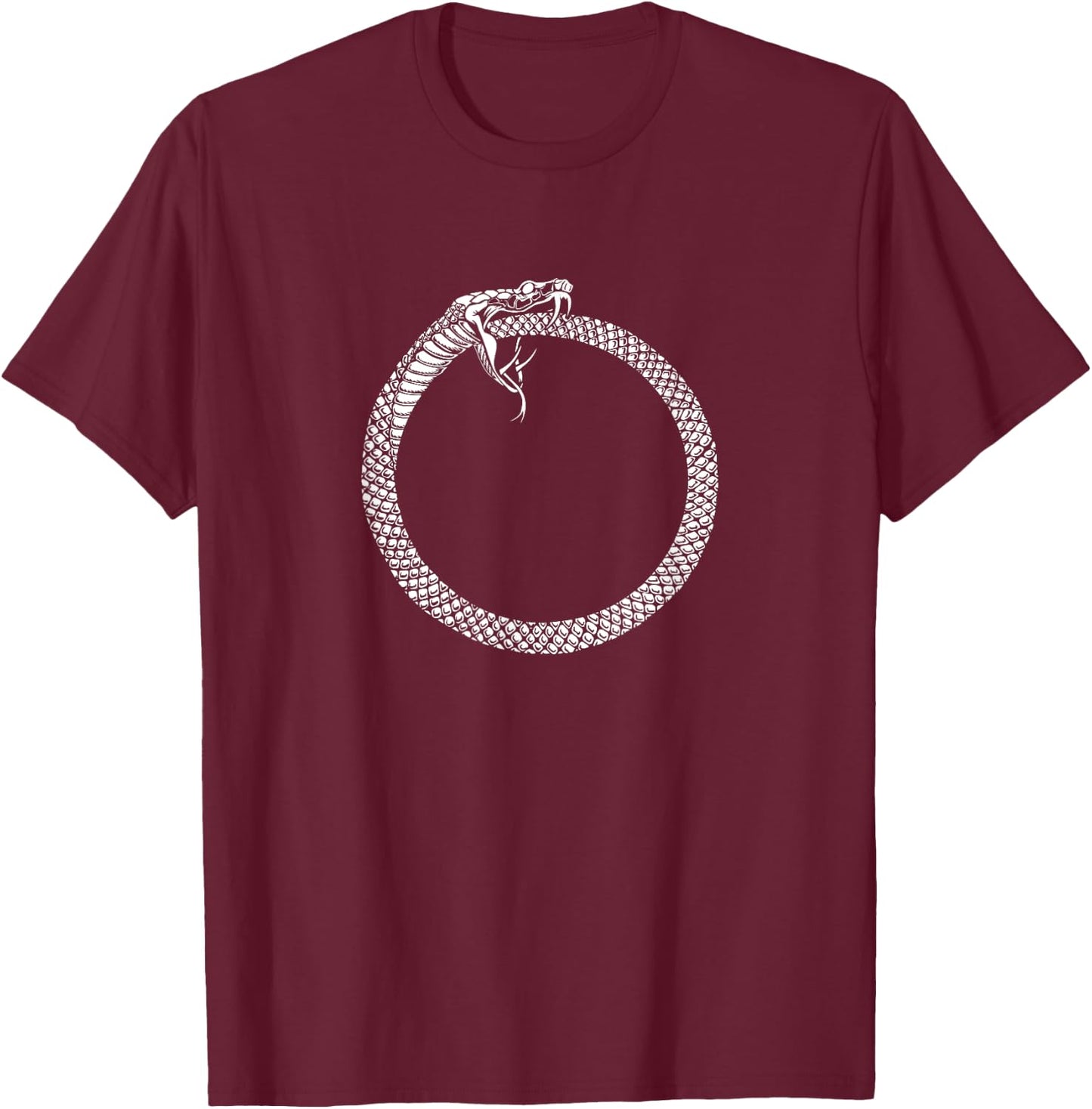 Ouroboros Egyptian Alchemist's T-Shirt - T-Shirt | Maroon