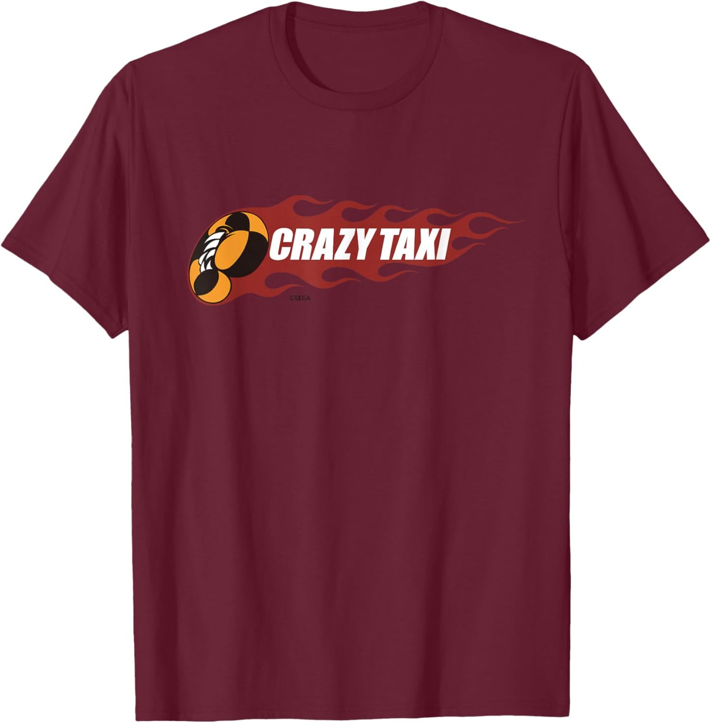 Crazy Taxi Legacy Logo T-Shirt - T-Shirt | Maroon