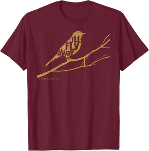 I'll Fly Away-Christian , Graphic T-Shirt - T-Shirt | Maroon