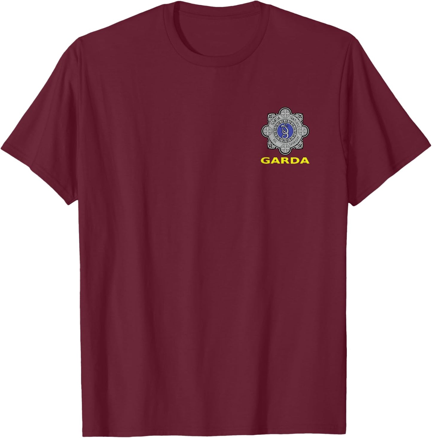 GARDA SIOCHANA Irish Police Force Replica Shirt T-Shirt - T-Shirt | Maroon